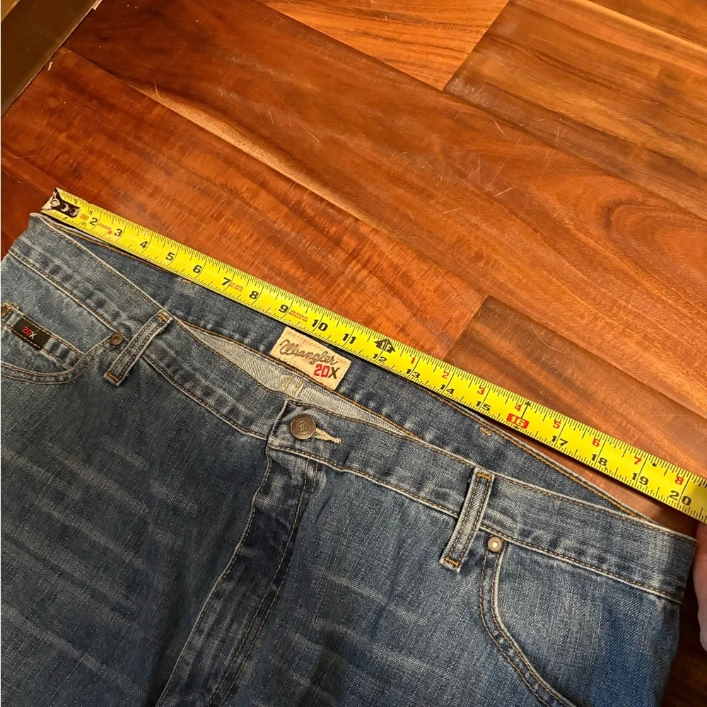 Wrangler 20X Men’s Jeans Size 42x30‎ Straight Leg Blue Denim (0382)